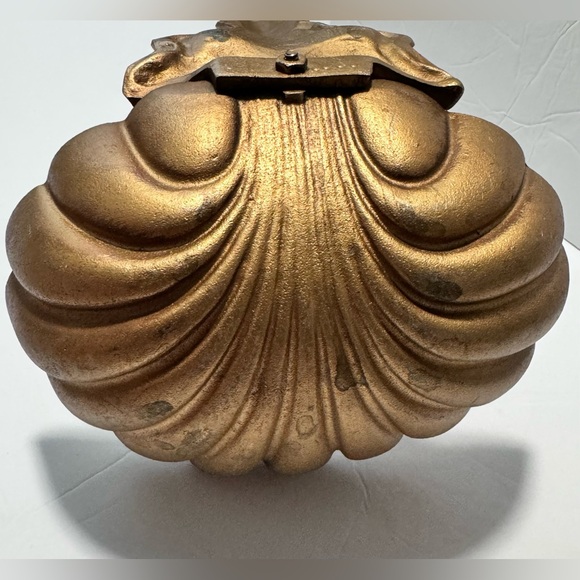 Vintage MCM 25” XL Royal Gold Cast Metal Giant Ladle Wall Hanging Decor/Planter - Picture 6 of 7